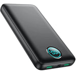 Portable Charger Power Bank 30,800Mah Lcd Display Power Bank,25W Pd Fast Charging +Qc 4.0 Quick Phone Charging Power Bank Tri-Outputs Battery Pack Compatible With Iphone,Android Etc(Black)