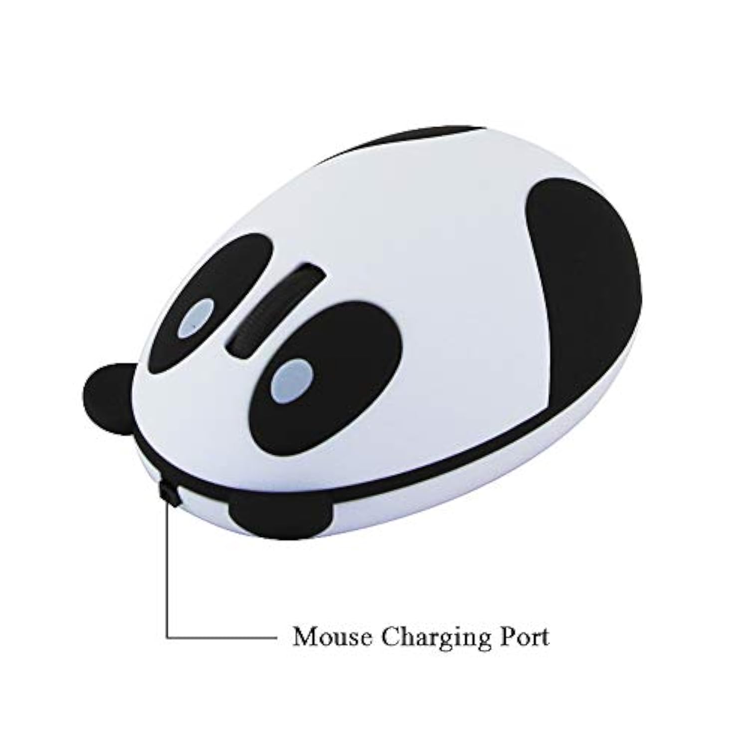 Panda Wireless Mouse, Cute Animal Mini Usb 2.4G Rechargeable Optical Mice Cartoon Computer Mouse With A Usb Receiver For Computer Laptop Pc Office Kids Children Girls Gift (Wireless-White)