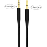 Replacement Audio Cable Cord,Aux Wire 3.5Mm To 2.5Mm Compatible With Bose Quietcomfort Qc25 Qc35 Qc35Ii Qc45 Nc700 Soundlink Soundtrue Headphones (No Mic)