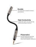 Headphone Adapter 3.5mm Male to 2.5mm Female Adapter for 2.5mm Cable Connected to 3.5mm Player Device High Stereo Audio Converter OFC Cable with