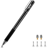 Universal Stylus,[2-In-1] Disc Stylus Pens For All Touch Screens Cell Phones, Ipad, Tablets, Laptops With 6 Replacement Tips(4 Discs, 2 Fiber Tips Included) - (Black)
