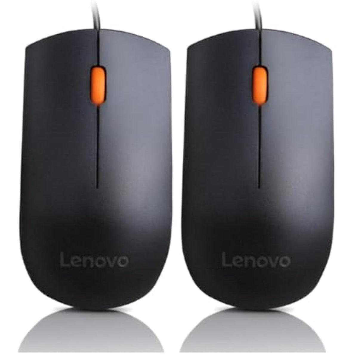Lenovo GX30M39704 300 - Mouse - Right and Left-Handed - Wired - USB - for 320 Touch-15, 320-14, 320-17, 520-22, 520-24, 520-27, 720-18, Legion Y520-15, V110-15 Black (Pack of 2)
