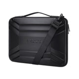 MOSISO 15-15.6 inch Hard Shell Laptop Sleeve Shoulder Bag, Waterproof Shockproof Protective Symmetrical Trapezoid EVA Computer Bag Carrying Case Compatible with MacBook Pro 16, HP, Dell Notebook,Black