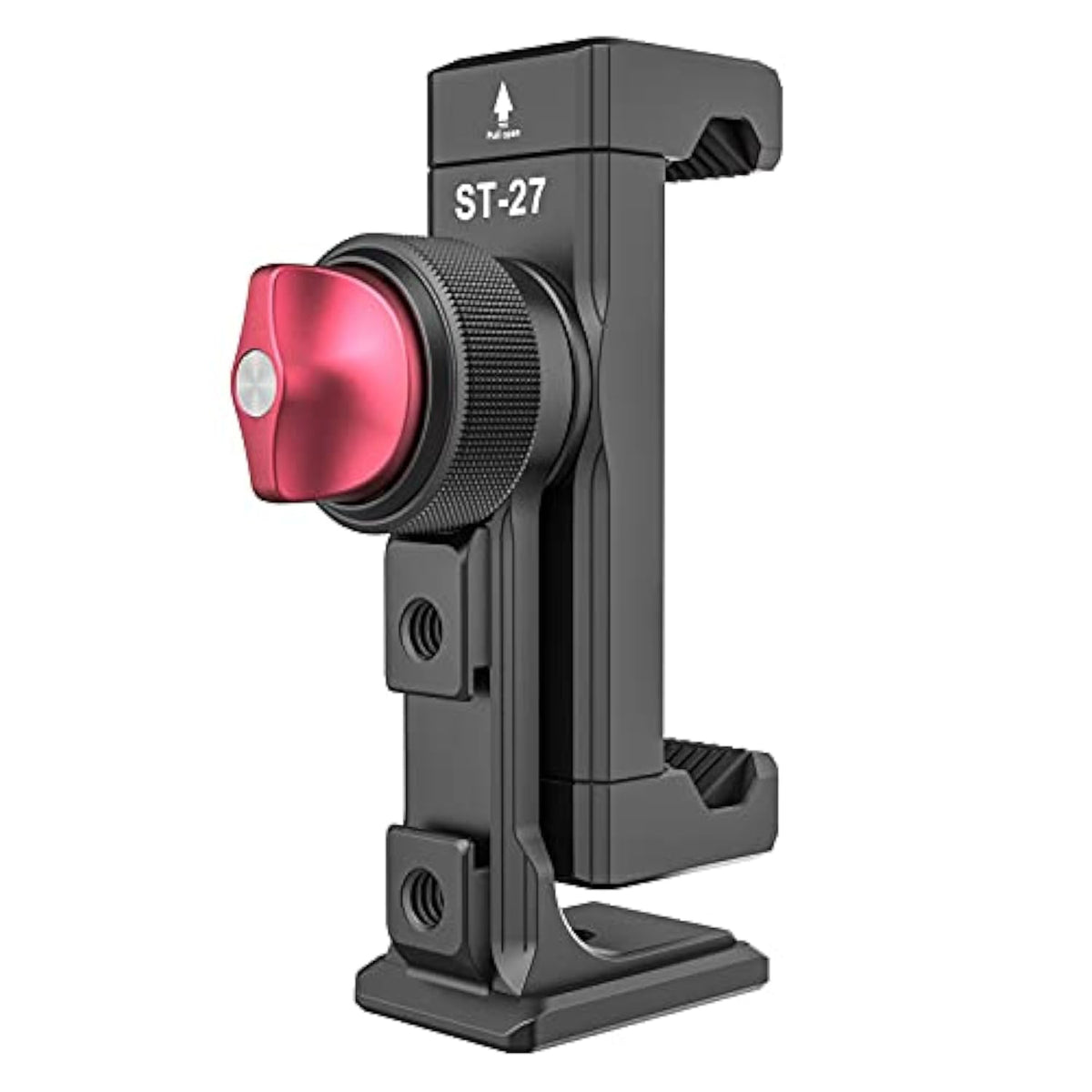 Metal Phone Tripod Mount 3 Cold Shoes & Arca Port, 360° Smartphone Tripod Adapter For Iphone Samsung Cell Phone Stand Holder For Desktop Tripod Video Live Streaming Vlogging Rig
