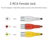 Replacement For Sony Tv Audio Video Av Adapter Cable, 3 Rca To 3.5Mm Av Input Adapter