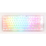 One 3 Aura 80% Mechanical Keyboard: Quack Mechanics Dampening, Hot-Swappable Cherry Mx Red Switches, High-Density Pbt Doubleshot Keycaps, Rgb, Us, Aura White