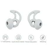 Earplugs Replacement Silicone Earbuds 6 Pieces Of Eartips Is Compatible For Sport Earbuds True Wireless In-Ear Headphones (White)