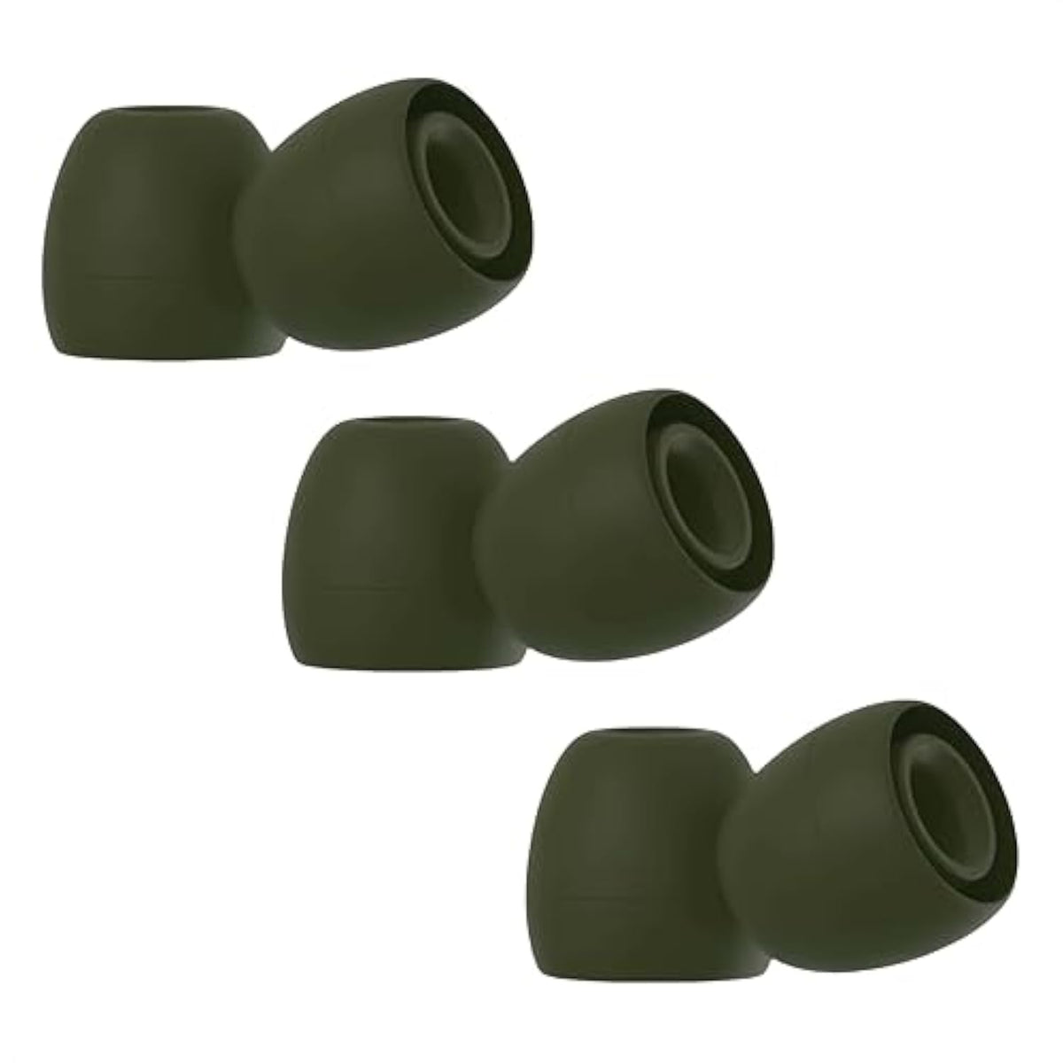 3 Pairs Premium Ear Tips For Powerbeats Pro Earbuds In Ear Tips, Silicone Washable Noise Reducing Secure Fit For Beats Powerbeats Pro, Fit In Case, Buds Tips Army Green, Small