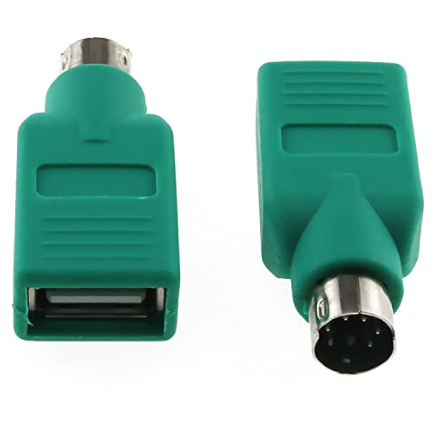 Usb To Ps2 Adapter 2Pcs Green Ps/2 Male To Usb Female Converter Adapter For Mo