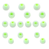 Earbuds Replacement Tips Silicone Earbud Tips Ear Gels Fit For Inner Hole From 3.8Mm - 5.1Mm Earphones 9 Pairs S/M/L Clear Green