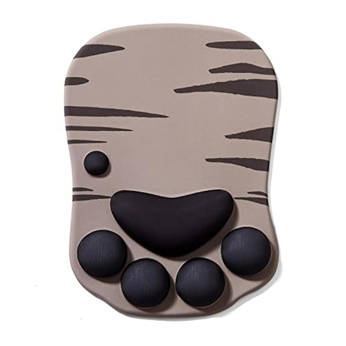 Mouse Pad Cat Paw, Ergonomic Mouse Pad, Mouse Mat With Wrist Support, Silicone Gel Mouse Pad, Cute Mouse Pad, Kawaii Mouse Pad, For Home/Office/Gaming, Mouse Mat Grey & Black