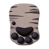 Mouse Pad Cat Paw, Ergonomic Mouse Pad, Mouse Mat With Wrist Support, Silicone Gel Mouse Pad, Cute Mouse Pad, Kawaii Mouse Pad, For Home/Office/Gaming, Mouse Mat Grey & Black