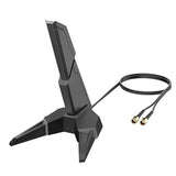 External Wifi 6E Tri-Band Antenna 6Ghz/5Ghz/2.4Ghz Gaming Antenna With Rp-Sma Male Connector And 3.9Ft Extension Cable For Pc Desktop Computer Pcie Wifi Card Gaming Motherboard Router