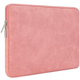 Rainyear 11 Inch Laptop Sleeve Pu Suede Leather Case Protective Padded Cover Water Resistant Carrying Bag Compatible With 11.6 Macbook Air Surface Pro For 11 Notebook Computer Tablet Chromebook(Coral)