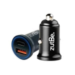 Usb-C Pd And Usb-A Qc 3.0, 36W Compact Metal Fast Car Charger For Iphone 16 15 14 13 12 11 X Ipad Pro Pixel Samsung Galaxy And More [Be Charitable, Powerful, Safe, Compatible, Confident]
