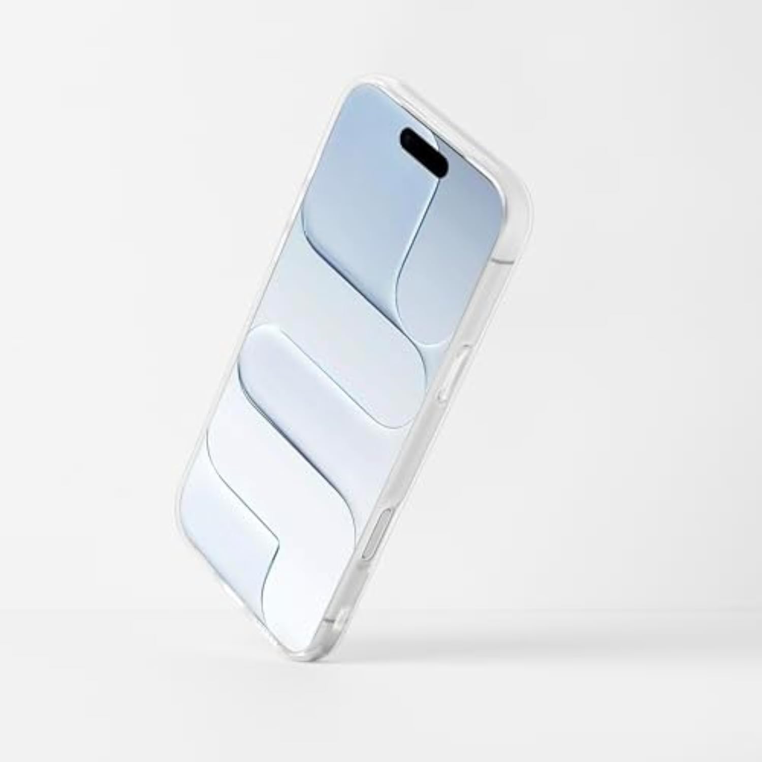 Cute Silver Flower Phone Case for iPhone 17 Pro Max, Soft Clear TPU Slim Shockproof Cases Cover for Women and Girls