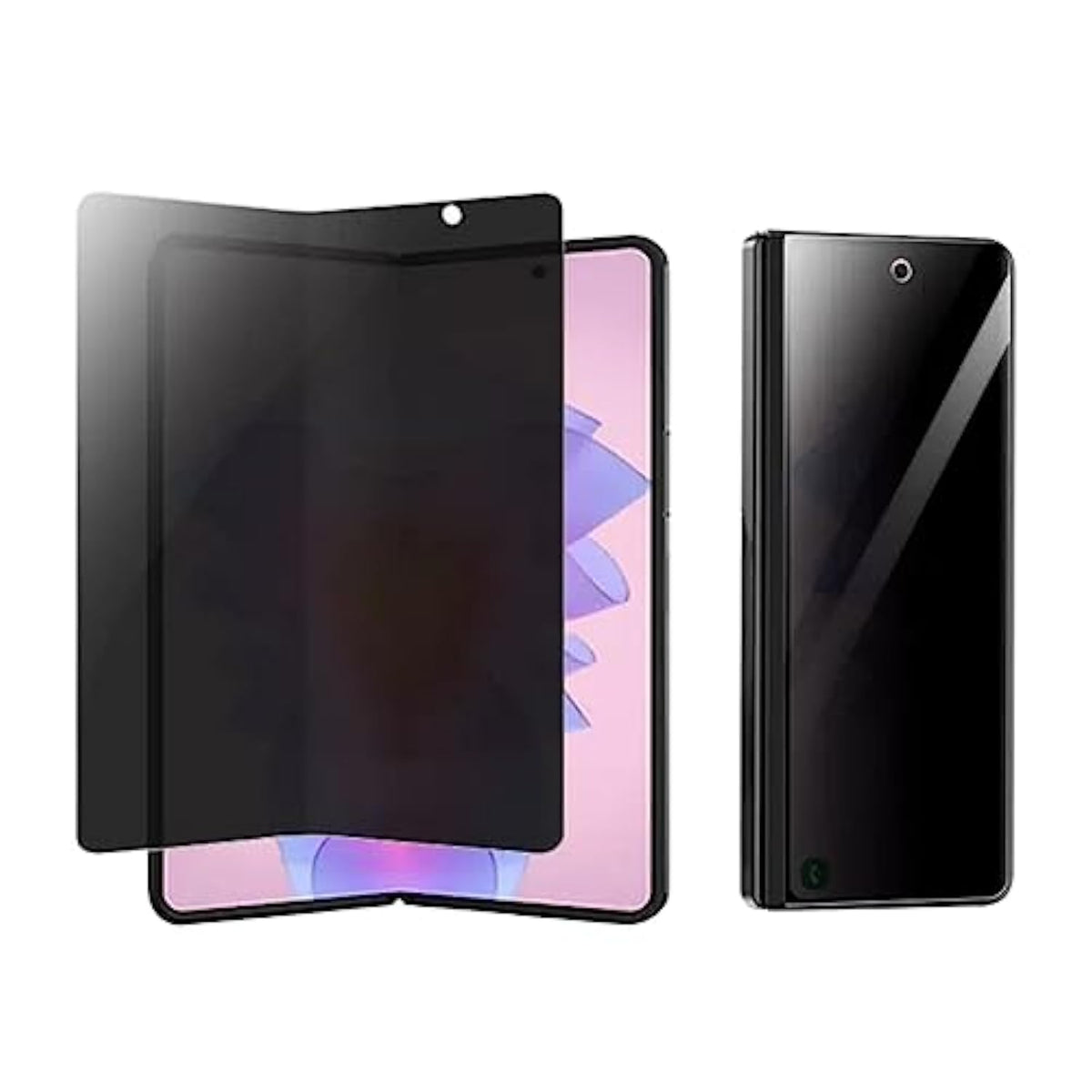 For Samsung Galaxy Z Fold 5 Privacy Screen Protector(Front+Inner), With (Outer+Inner) Anti-Blue Light Screen Protector For Z Fold 5(Hd 4Pcs)