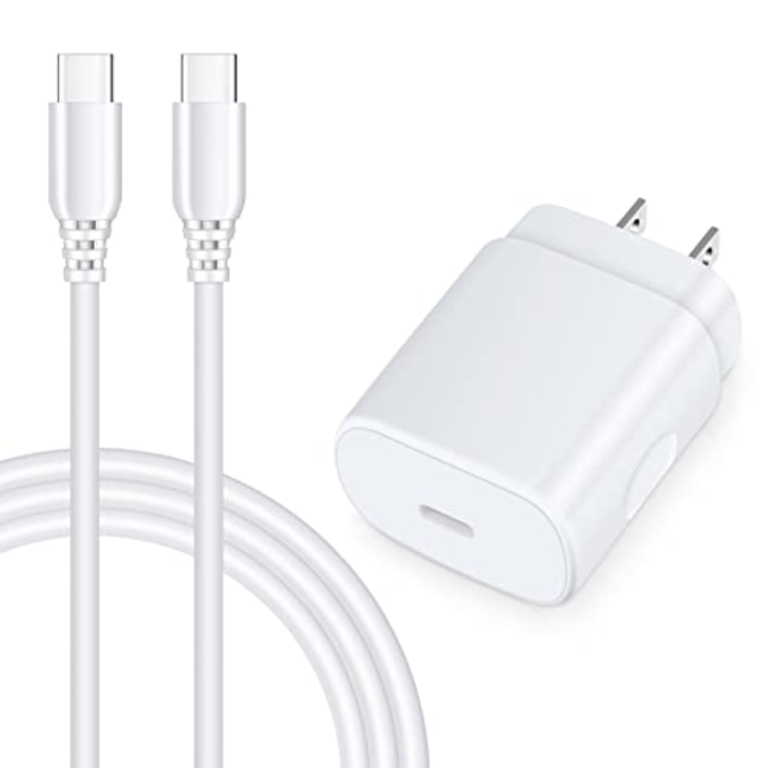 25W Super Fast Charger Block For Samsung Galaxy A16 5G/S25 Ultra/A26/A36/A35/A15/A54/S24 Fe/A14/A23/S23/A53/A13/A03S/S22/Z Flip6/Fold6,Pixel 9Pro/8A/7,Moto,6Ft Type C Android Phone Fast Charging Cable