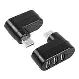 Usb 3 Port Expander Splitter 2Pcs 180° Degree Rotatable Usb 2.0 1 To 3 Hub For