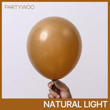 140-Pc Brown Balloon Arch Kit in 18, 12, 10, 5 Inch for Boho and Fall Parties