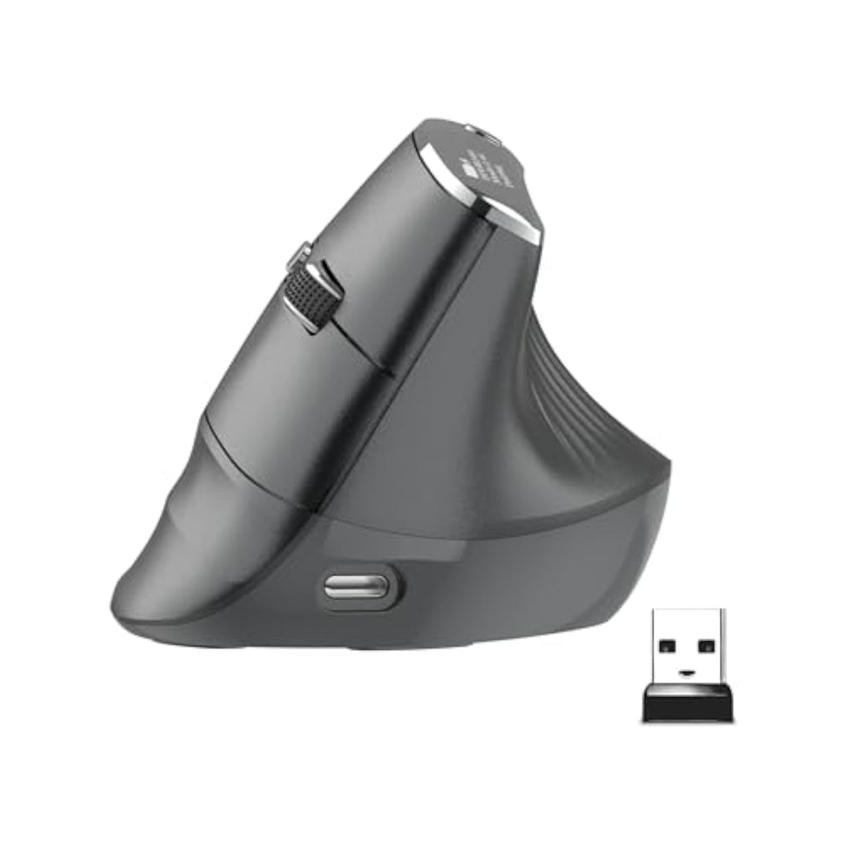 New Dual Mode Ergonomic Mouse, Rechargeable Bluetooth Vertical Ergo Mouse Wireless 5 Adjustable Dpi, Silent 2.4Ghz Optical Carpal Tunnel Mouse For Compatible With Laptop, Pc(Right Hand)