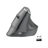 New Dual Mode Ergonomic Mouse, Rechargeable Bluetooth Vertical Ergo Mouse Wireless 5 Adjustable Dpi, Silent 2.4Ghz Optical Carpal Tunnel Mouse For Compatible With Laptop, Pc(Right Hand)