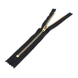 9" Pants Brass Zipper #4.5- Black (3 Zippers)