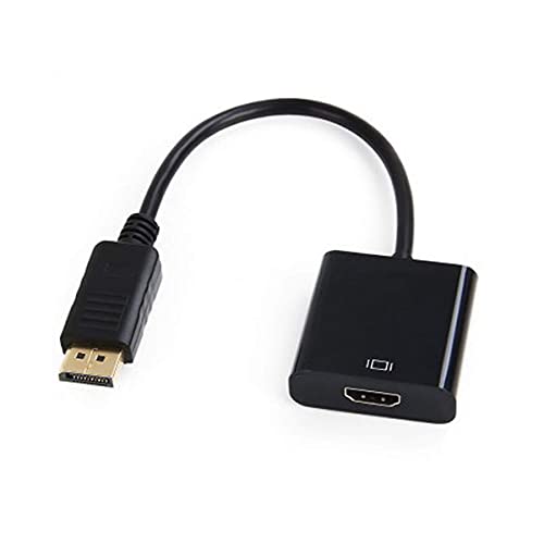DisplayPort to HDMI Adapter,Gold-Plated DisplayPort Male to HDMI Female Display Monitor Converter Cable Adapter for Computer, Desktop, Laptop,