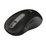 Signature M650 L Full Size Wireless Mouse - For Large Sized Hands, 2-Year Battery, Silent Clicks, Customizable Side Buttons, Bluetooth, For Pc/Mac/Multi-Device/Chromebook - Black