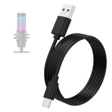 Replacement Usb C Data Charging Cable Cord Compatible With Hyperx Quadcast 2, Solocast, Quadcast S Usb Condenser Microphone, Tonor Tc30, Fifine A6/K688, Elgato Wave 3 Mic, 6.6 Ft/ 2 M