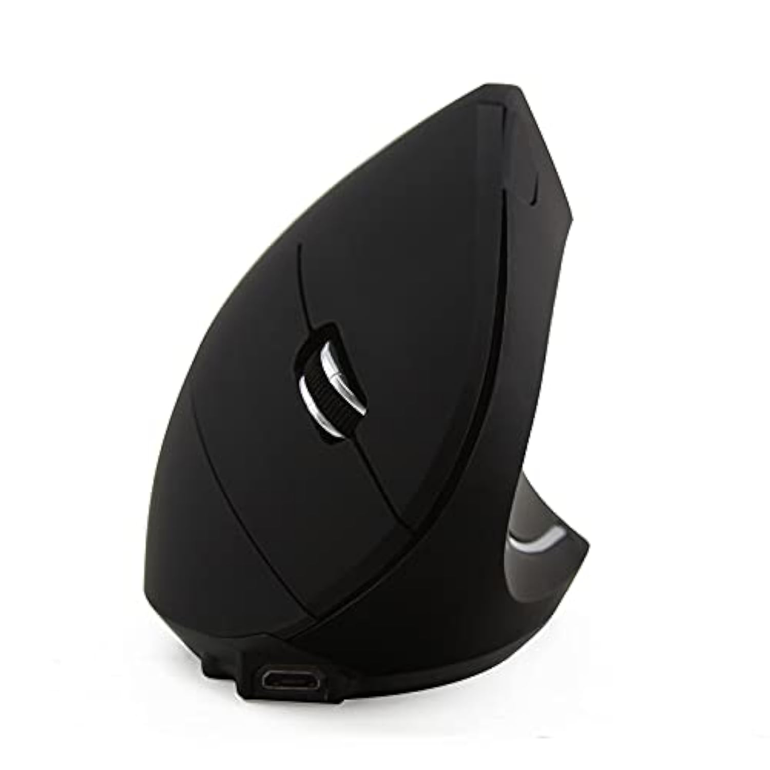 5Th Generationwireless Vertical Ergonomic Optical Mouse, Jelly Comb Rechargeable 2.4G Wireless Vertical Mouse Optical Mice With 6 Buttons 3 Adjustable Dpi?Better Performance For Pc, (Black)