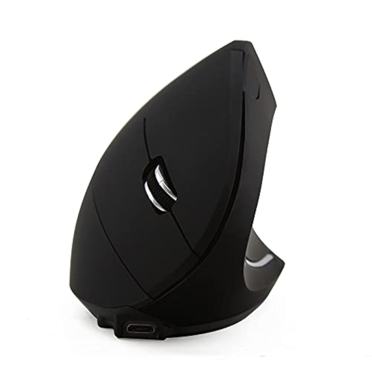 5Th Generationwireless Vertical Ergonomic Optical Mouse, Jelly Comb Rechargeable 2.4G Wireless Vertical Mouse Optical Mice With 6 Buttons 3 Adjustable Dpi?Better Performance For Pc, (Black)