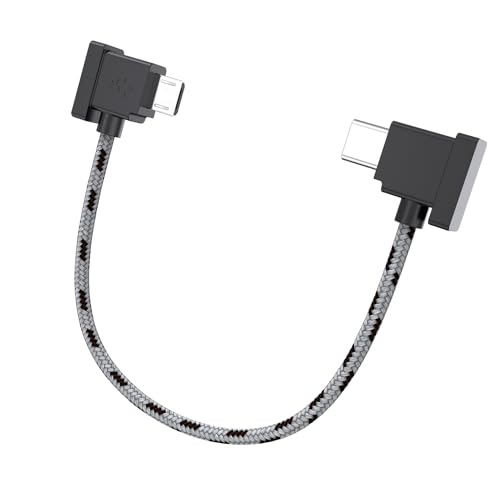 Micro USB to USB C Remote Controller Cable for DJI Mavic Mini, Mavic Pro/2 Pro/Zoom, Mavic Air, Spark, Mini SE Drone Accessories to iPhone 17/16/15,
