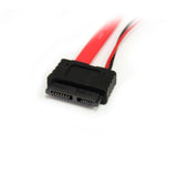 StarTech.com 20in Slimline SATA to SATA with LP4 Power Cable Adapter - slim SA