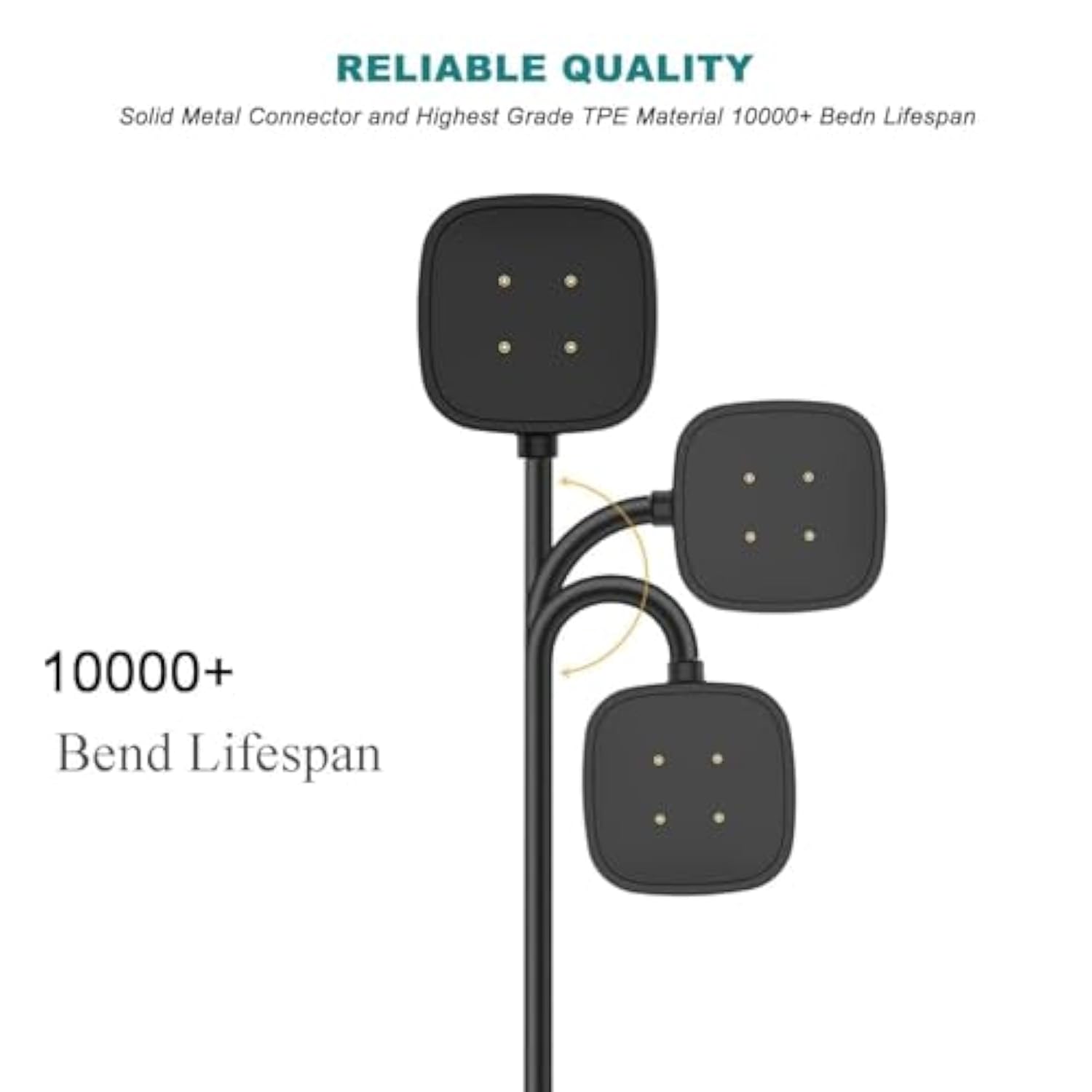 Versa 4 Charger Versa 3 Charging Cable Wall Plug Charger Compatible With Fitbit Versa 4 /Versa 3 / Sense 2/ Sense Smart Watch Charging Cord