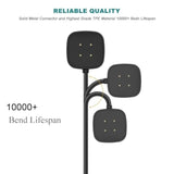 Versa 4 Charger Versa 3 Charging Cable Wall Plug Charger Compatible With Fitbit Versa 4 /Versa 3 / Sense 2/ Sense Smart Watch Charging Cord