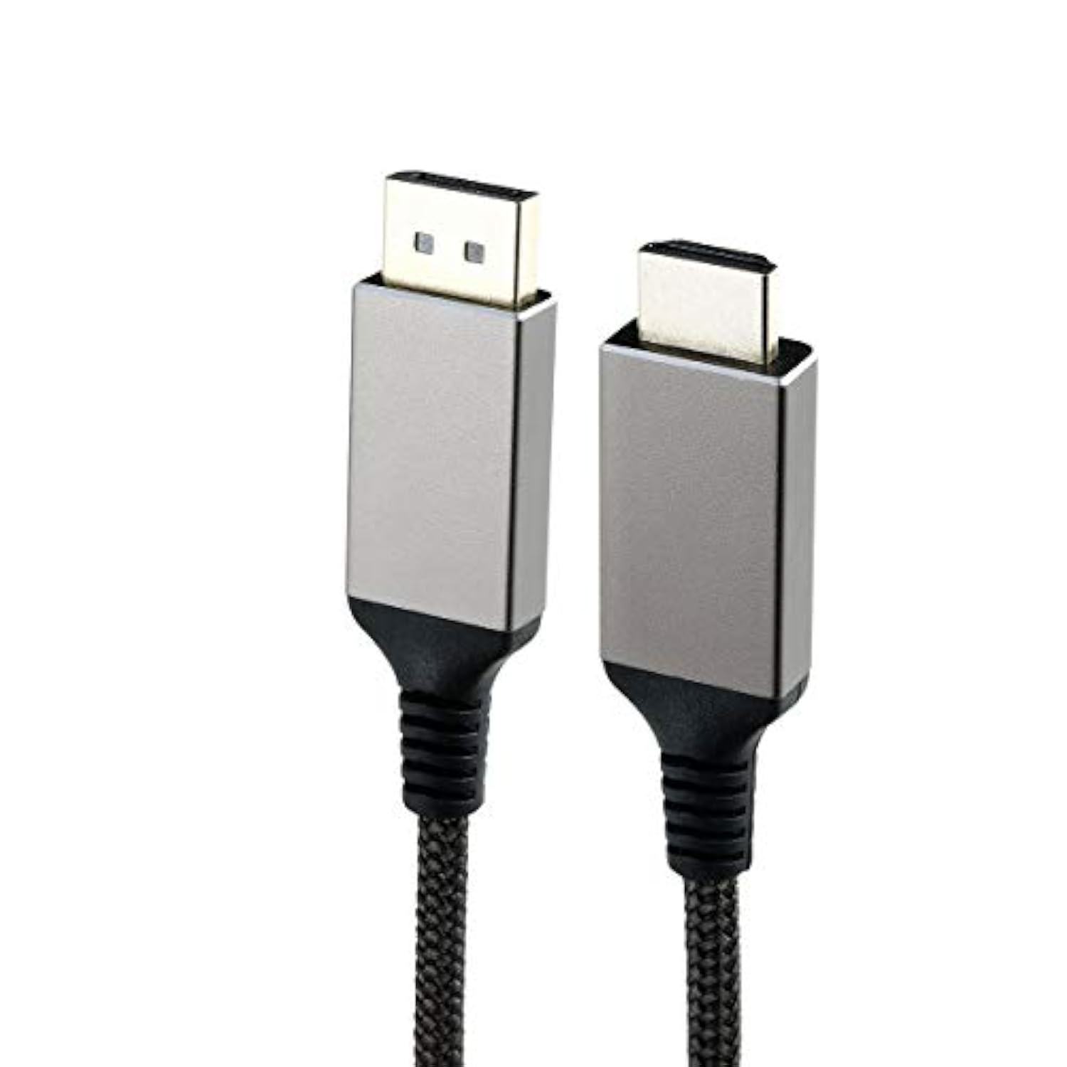 Displayport To Hdmi Cable, Nylon Braided Uni-Directional 4K Uhd Hd High-Speed