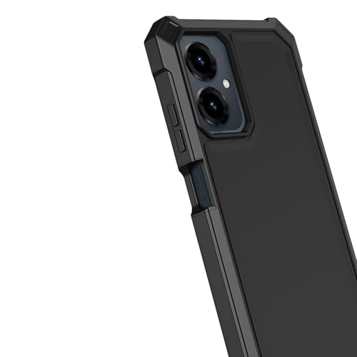 for Cricket iCon 2026 Phone Case/ATT Propel 3 5G Phone Case with Screen Protector,[Front Silicone Bumper+Frosted PC Back] Full Body Protection with
