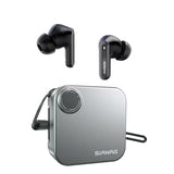 Bluetooth Headphones 5.4 Wireless Earbuds 2-in-1 Case and Phone Stand Noise Cancelling Earbuds Powerful Bass in-Ear Bluetooth 70H Playtime 35dB