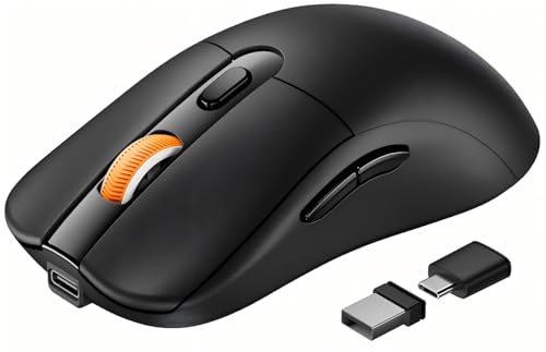 Bluetooth Wireless Mouse, Usb C Mouse, Em15 Rechargeable Compact Portable Type C Wireless Mice For Laptop, Tablet, Pc, Windows, Mac Os-Black