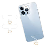 Cell Phone Lanyard Pads, Thinner Durable TPU Phone Patch Clear Universal Phone Tether Tab Without Adhesive (2*clear)