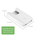 Silicone Phone Holder Compatible With Bogg Bag, Soft Silicone Charm Insert Accessories And Attachment For Bogg Beach Bags, Generic Portable Size Fits For Iphone And Android Phones White