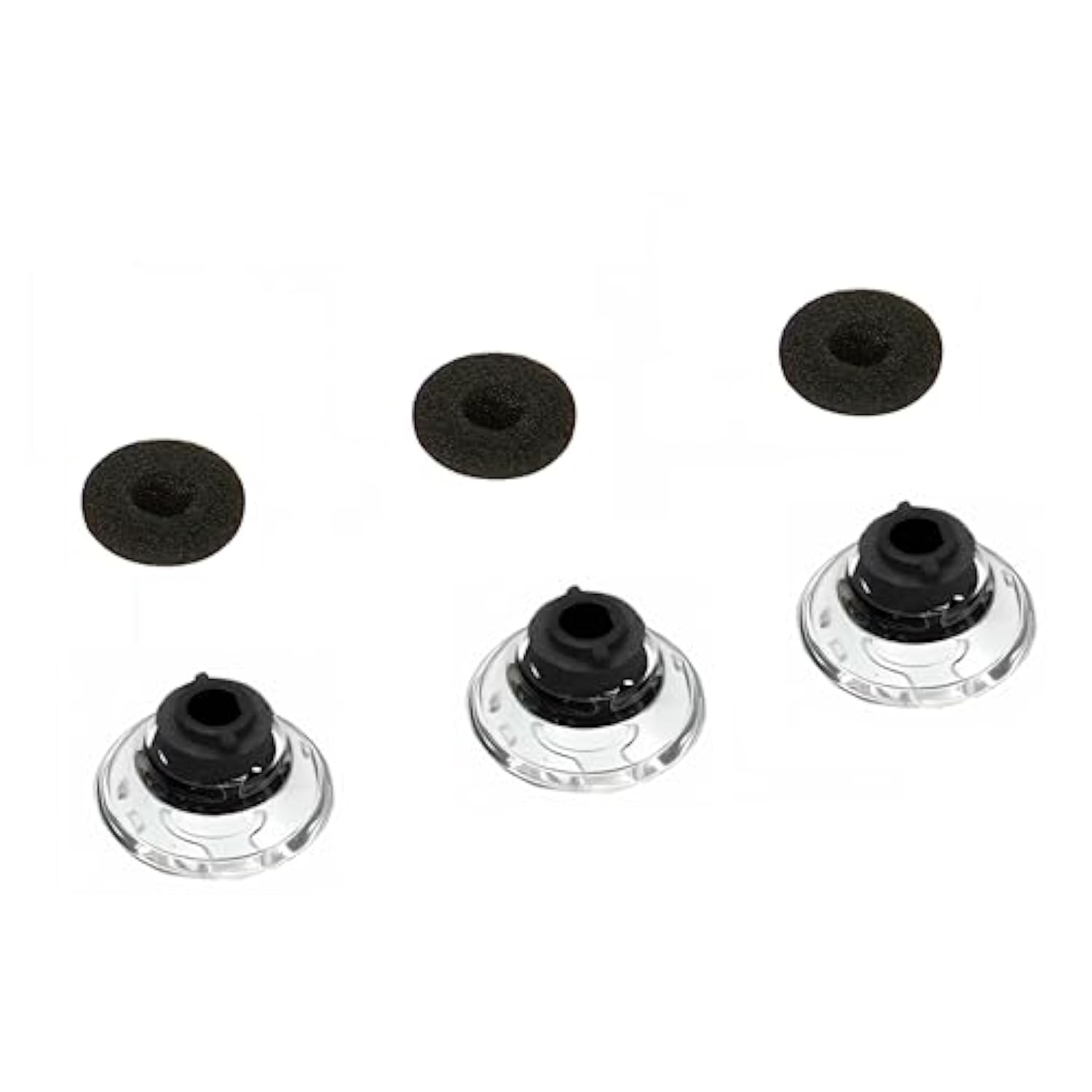 3 Pcs Ear Bud Covers?Soft Replacement Earbud Tips Comfort?Silicone Earbud Tips With Foam Cushion?Large Earbud Replacement Tips?Ear Tips Compatible With Plantronics Voyager Legend Headset