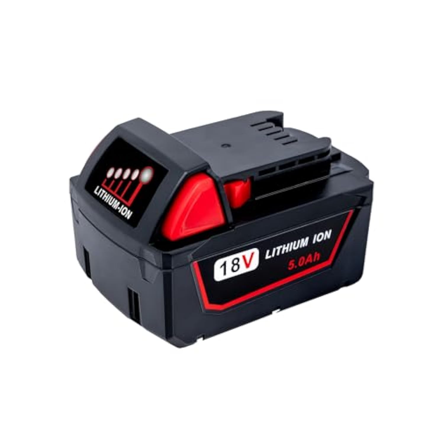 Replace Battery For Milwaukee M18 Battery 5.0Ah And Charger Combo,Compatible With Milwaukee M18 Cordless Power Tools 18V Lithium Battery