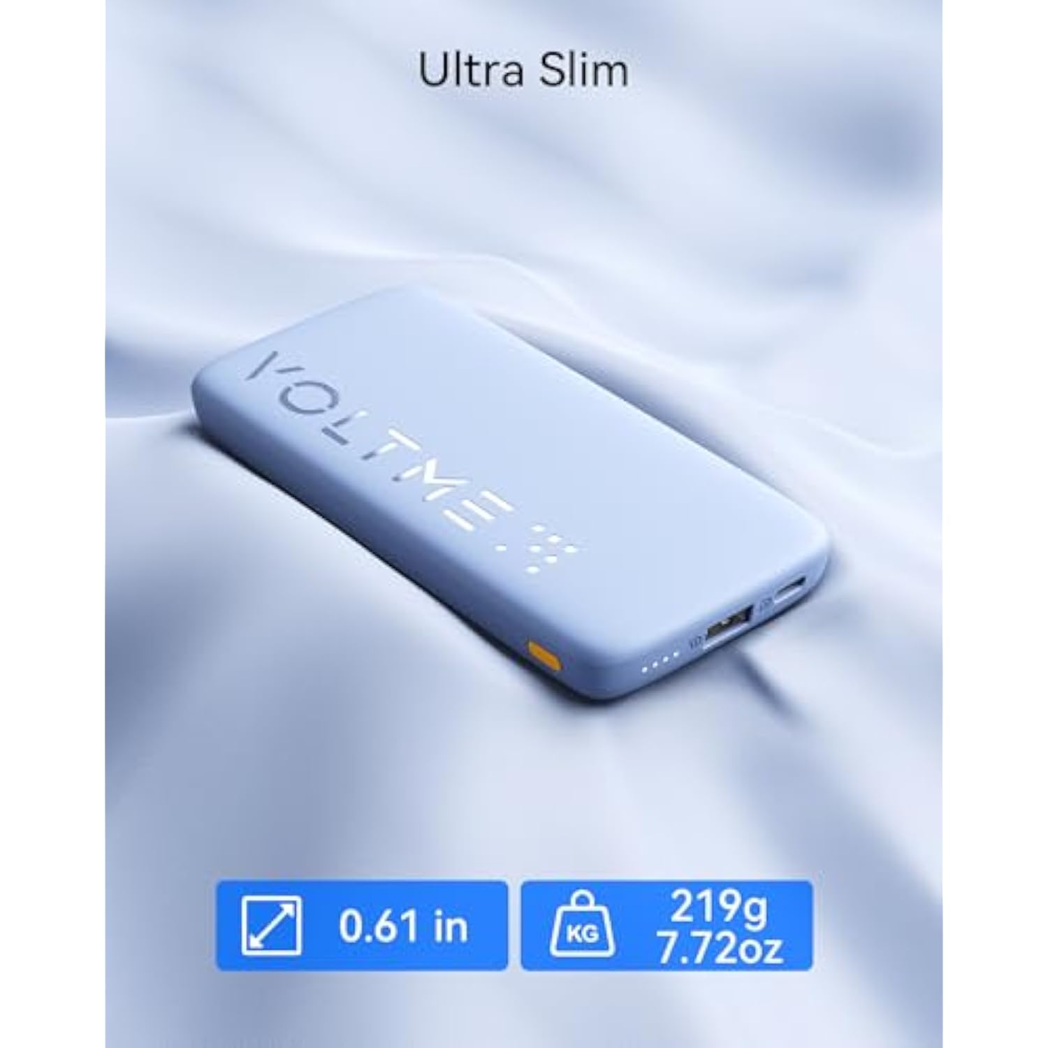 Portable Charger, Slim 10000Mah 5V/3A Power Bank, Usb C In&Out High-Speed Charging Battery Pack, Travel Essentials Dual Output Compatible With Iphone 16 15 14 13 12 Samsung Google Ipad Etc