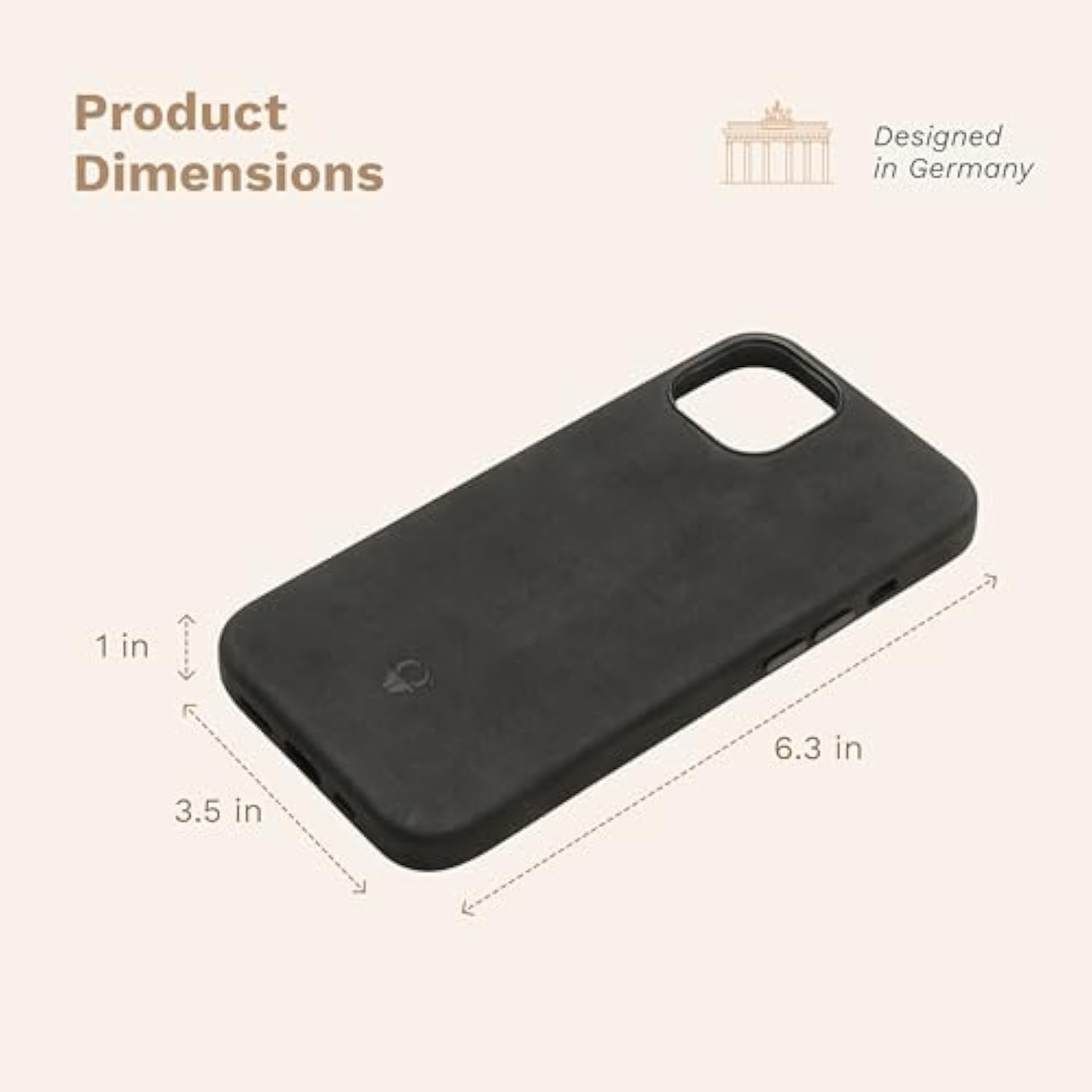 Compatible With Iphone 14 Pro Leather Case - Slim Fit-Precision Crafted Premium Phone Cover - Anti Slip - Protects Your Phone With Anti Scratch Microfiber Lining - Black