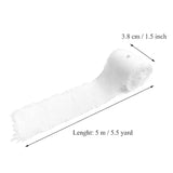 2 Rolls 1.5 Inch X 5.5 Yard Handmade Fringe Chiffon Ribbon Frayed Edge