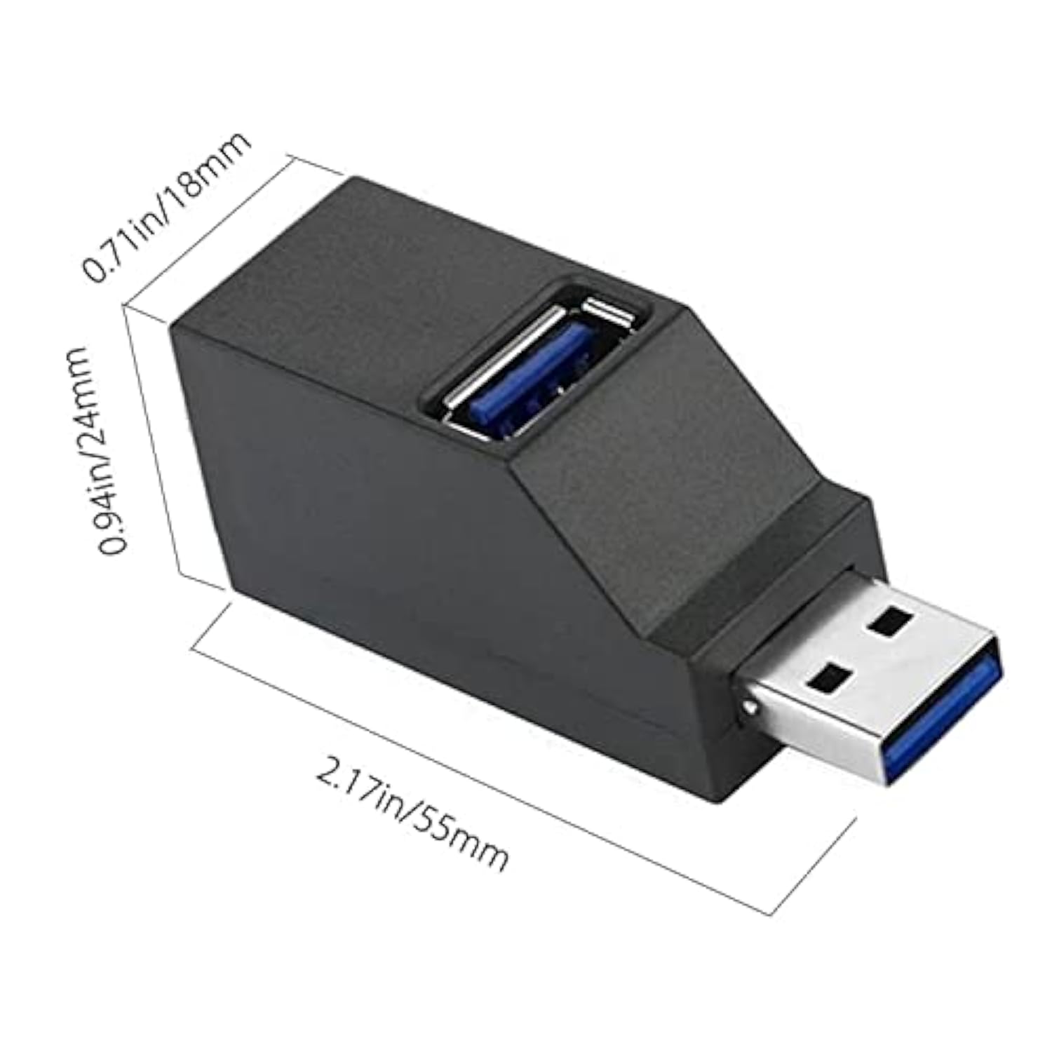 Usb 2.0 Splitter,3-Port Usb 3.0 Hub High Speed Splitter, Usb Splitter Adapter