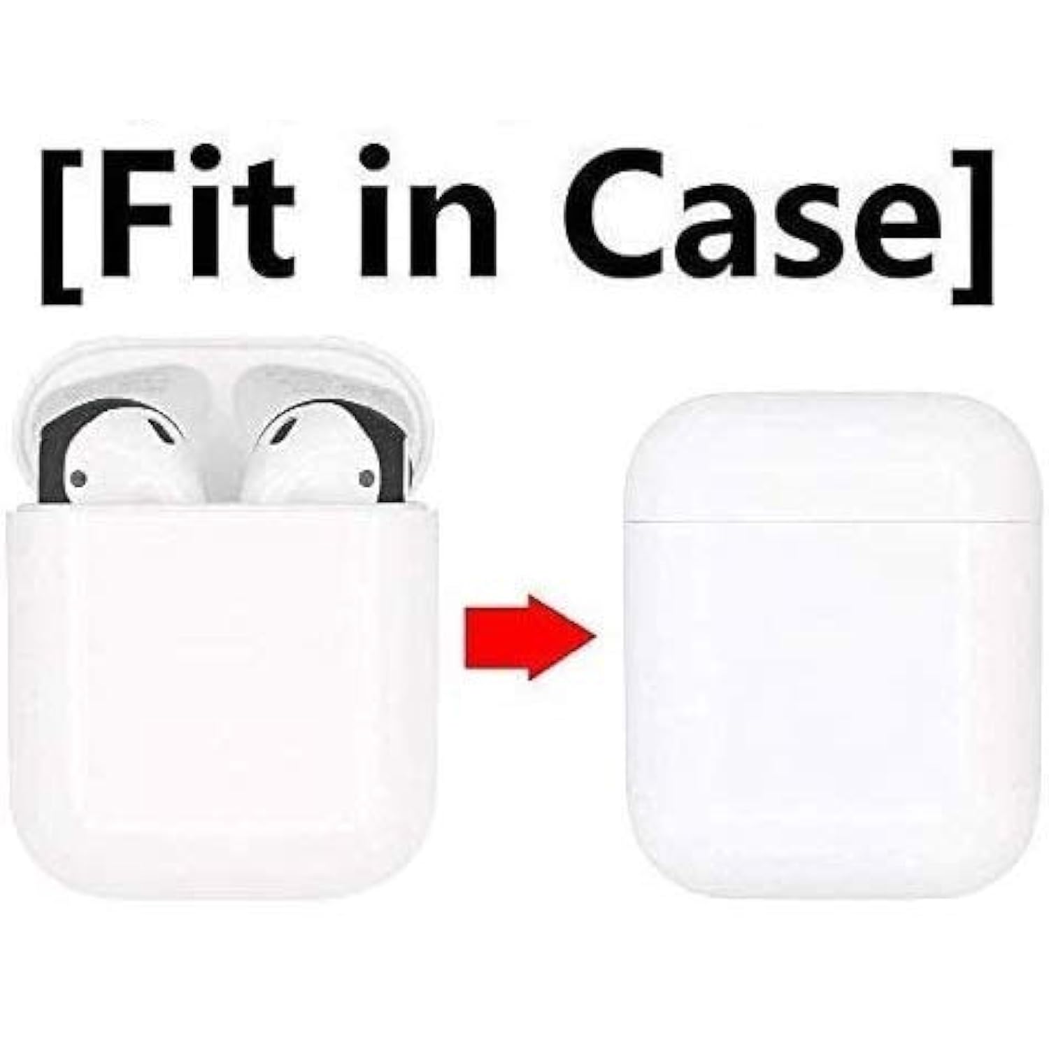 Fit In Case Silicon Ear Tips Ear Skins Covers Anti Slip Soft Eartips Compatible With Air Pods 1 And Air Pods 2 Or Ear Pods (Not For Air Pods Pro) 3 Pairs Gold/White/Black Gwb