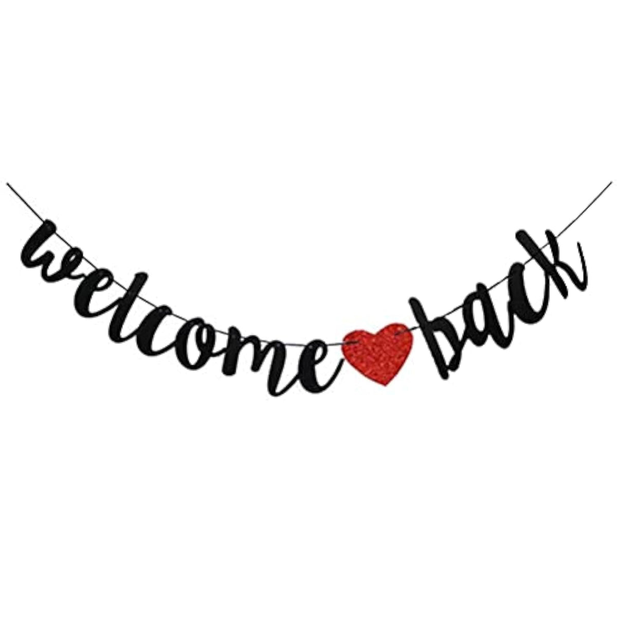 Welcome Back Banner Black Back To School Party Hanging Banner Welcome Back Garland For Welcome First Day Of School Party Classroom Decorations